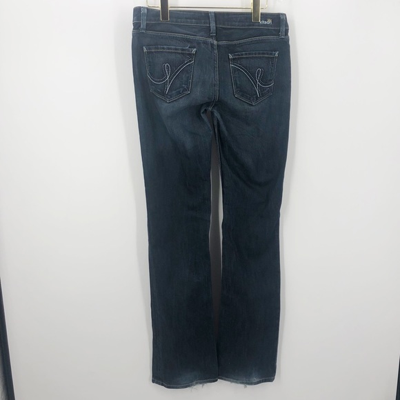 Kitson Flare Boot Cut Leg Jeans Womens 28 Dark Wash K0010AK (Rock Mo) Deep Y2K - Picture 3 of 7